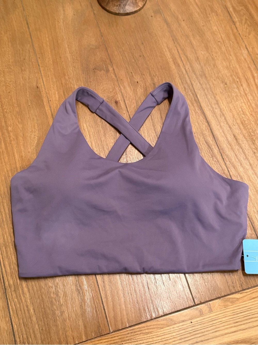 Joyspels Womens Size 2XL Blue Padded Sports Bra Cross Back *NWT*